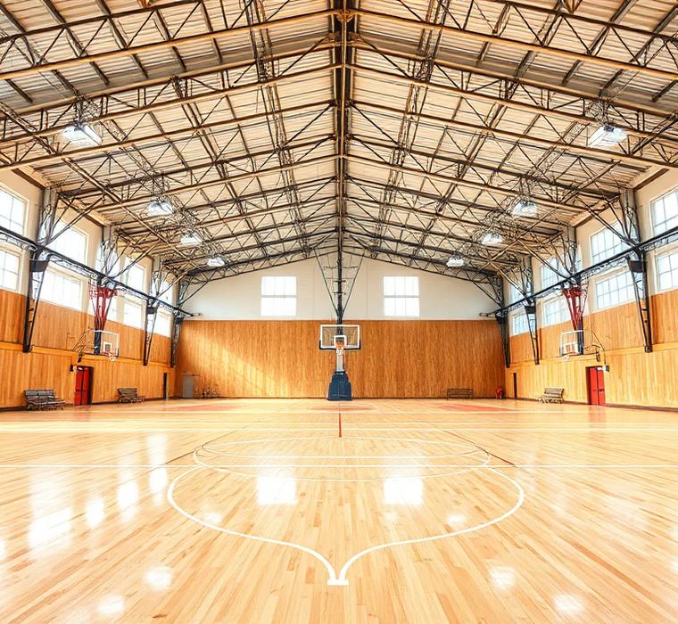 Large indoor sports hall