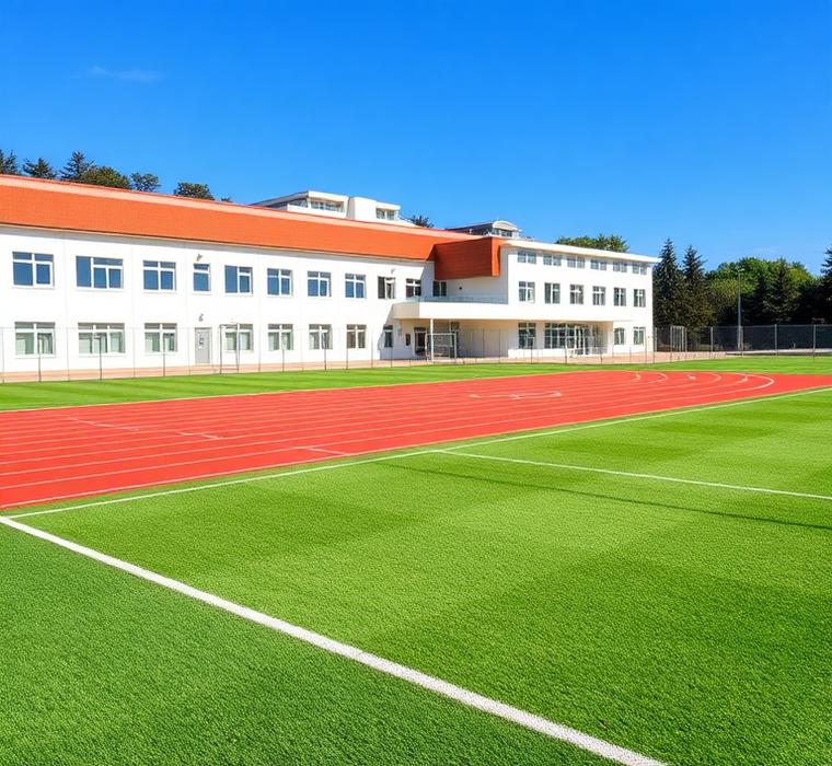 Outdoor track and soccer field